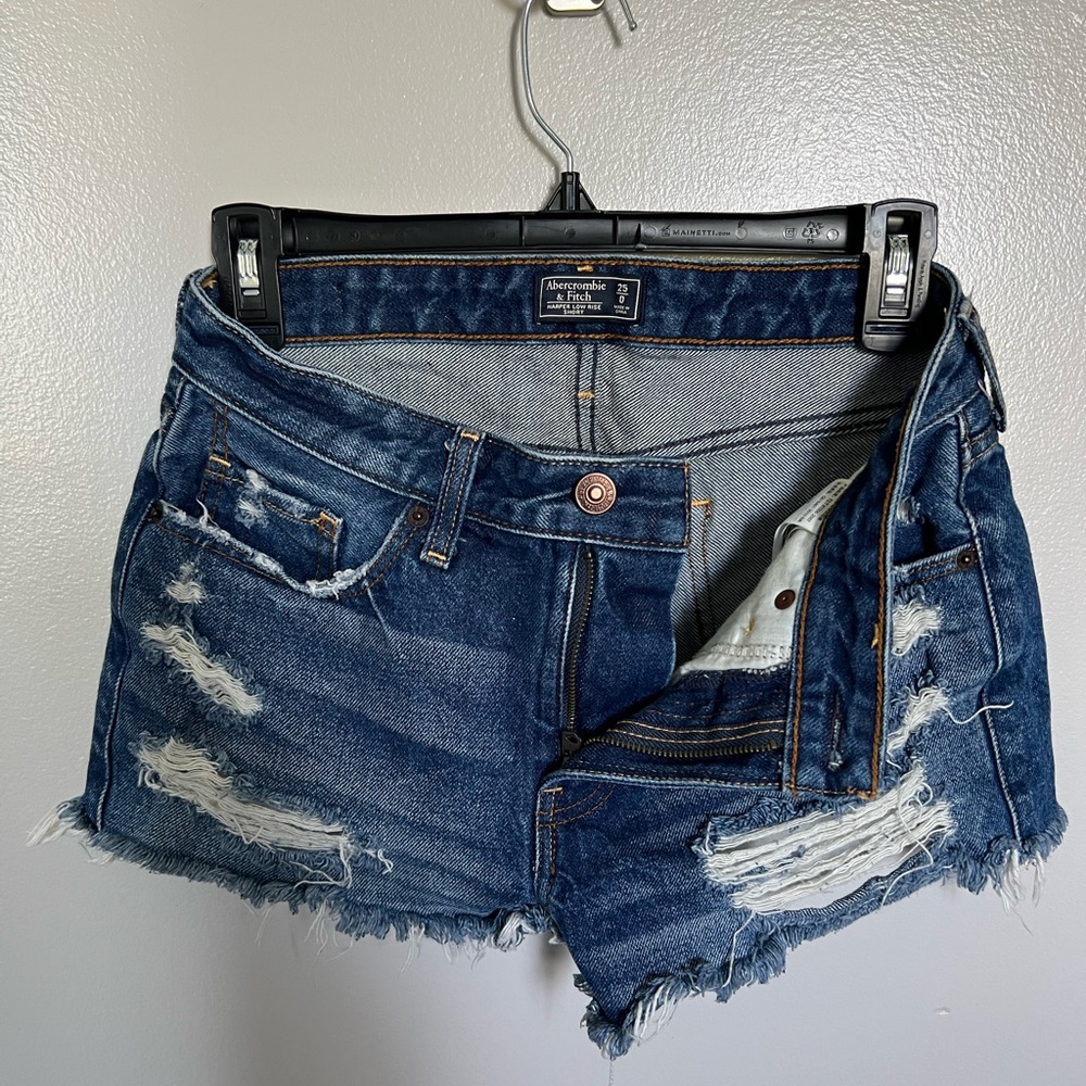 Abercrombie & Fitch Harper Mid Rise Jean Short